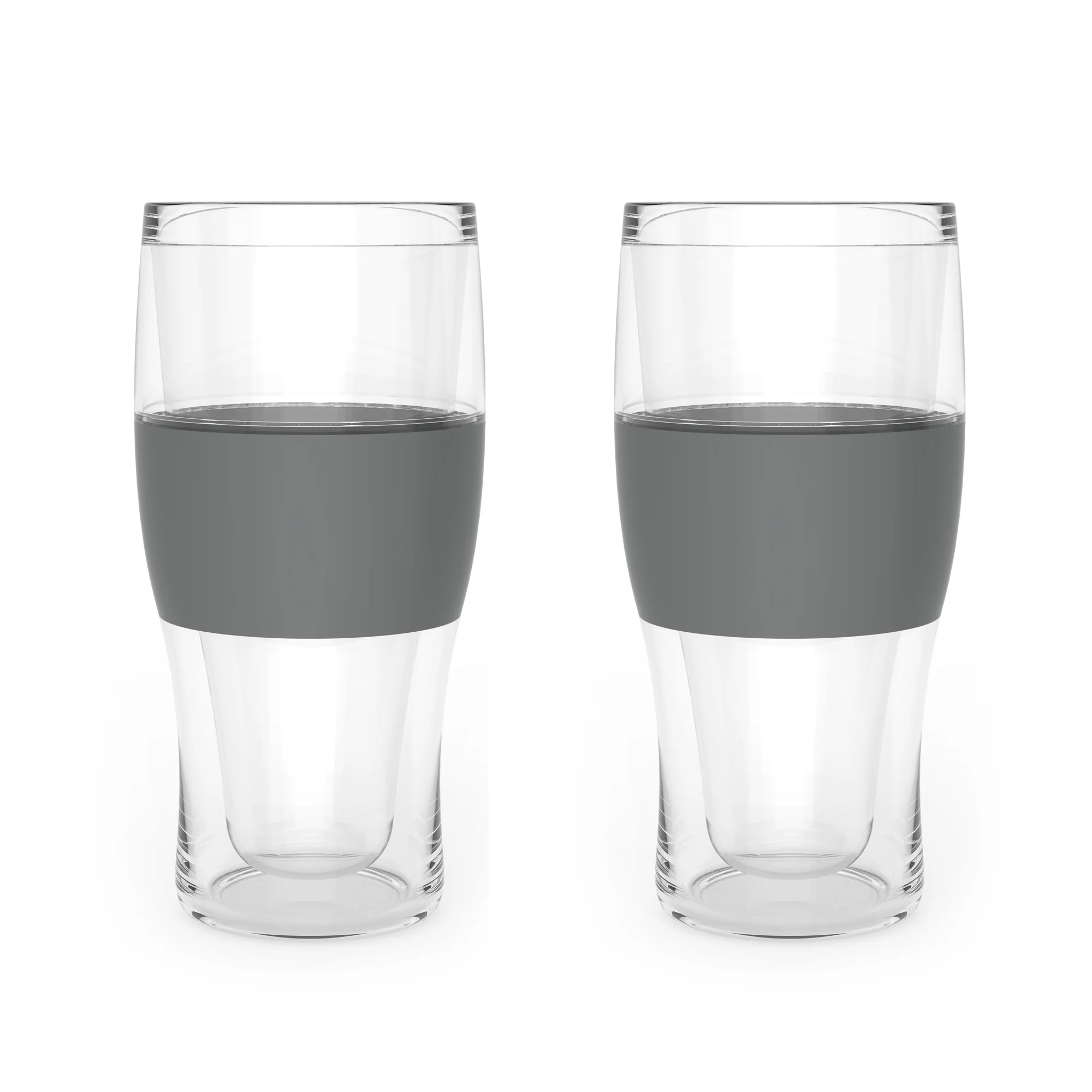 Beer FREEZE Cooling Cup in Gray, Set of 2 - Image 3