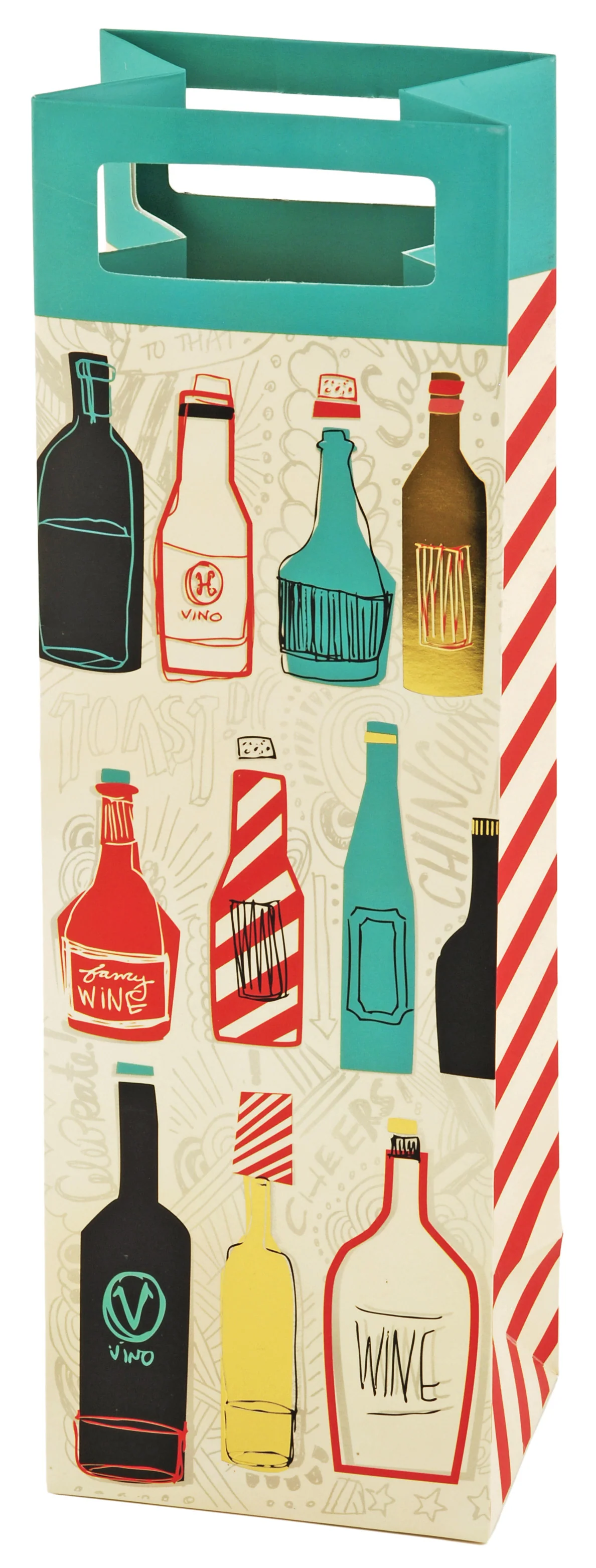 Gracias Single Bottle Wine Bag in Assorted Colors - Image 2