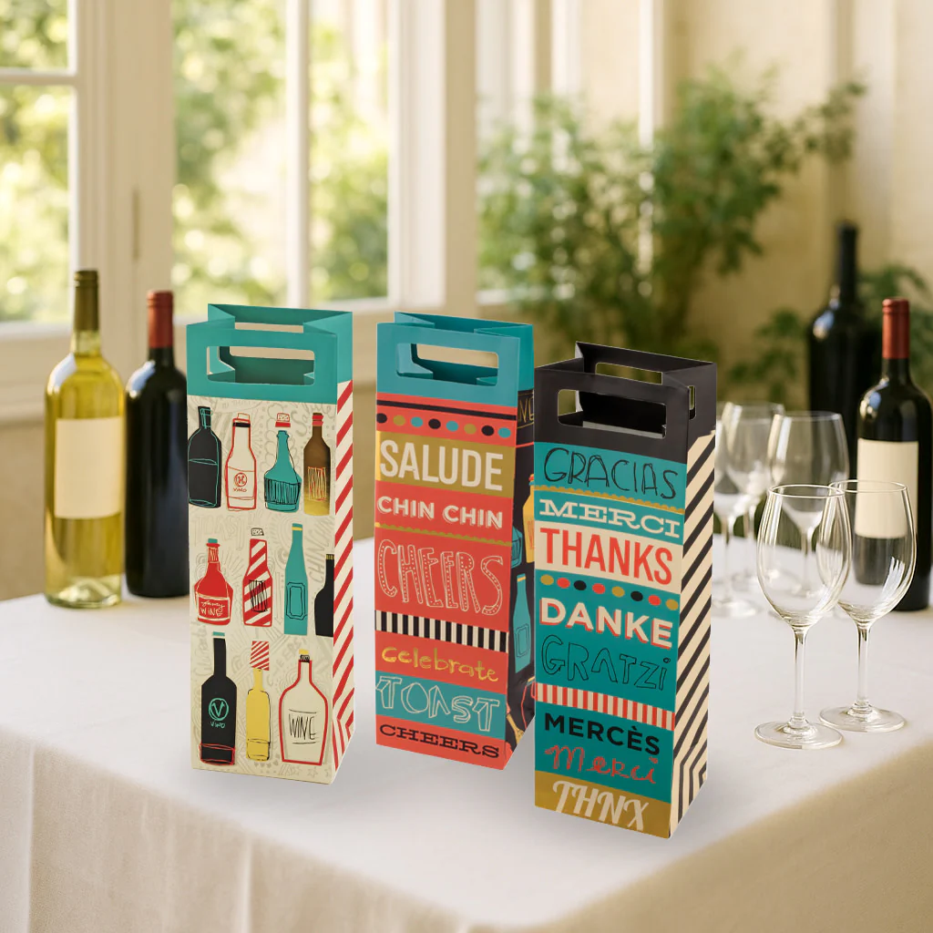 Gracias Single Bottle Wine Bag in Assorted Colors - Image 3