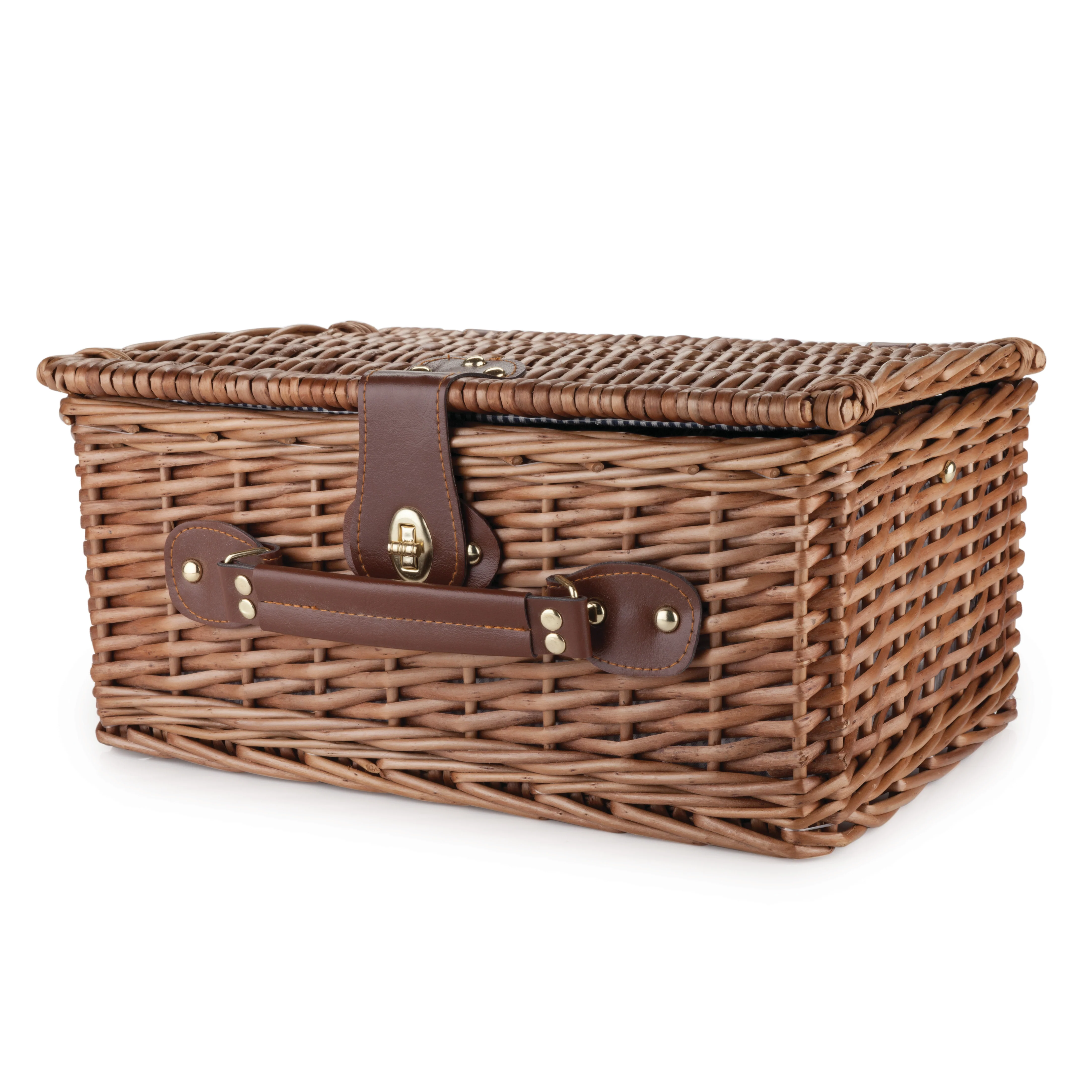 Newport Wicker Picnic Basket Set - Image 3