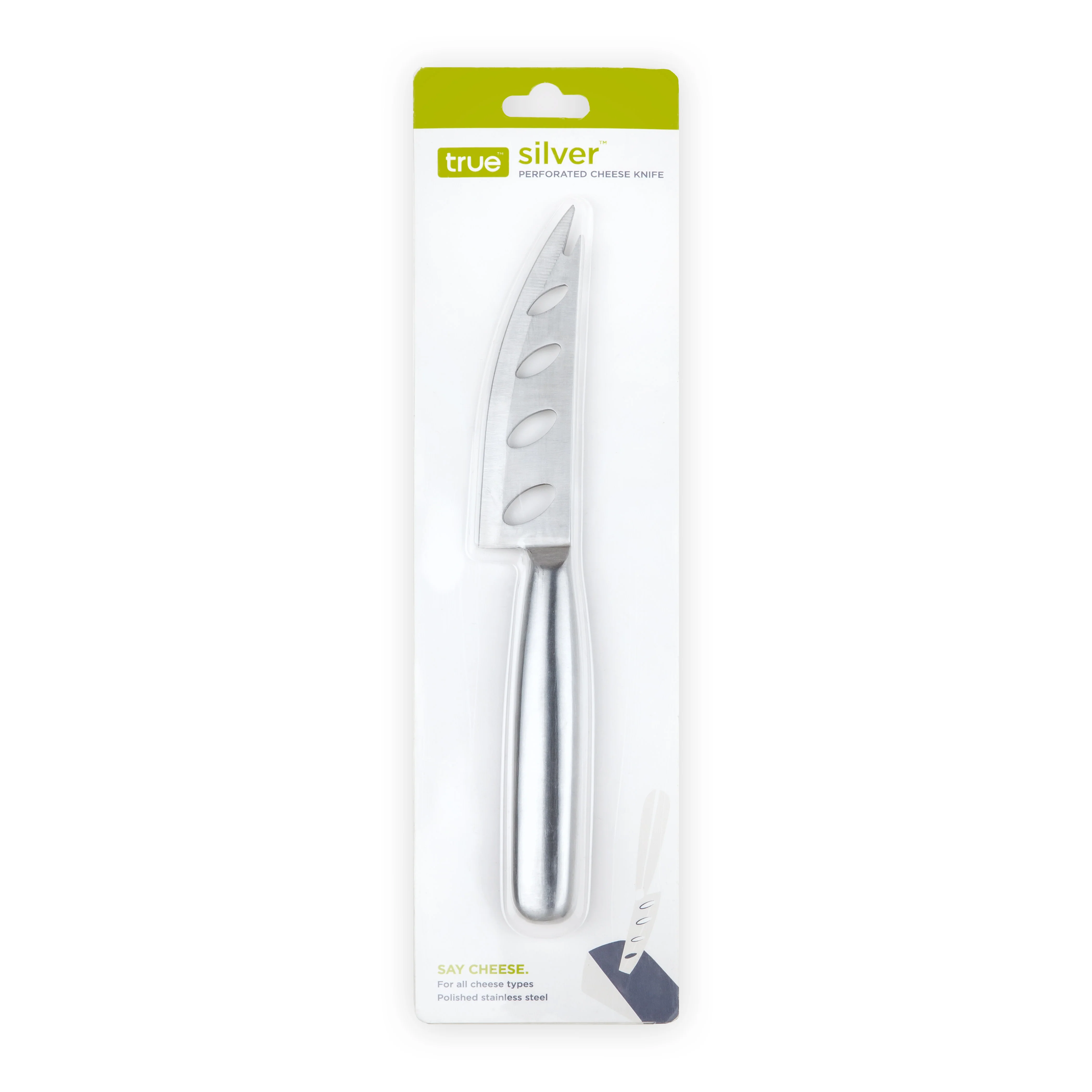 Silver Perforated Cheese Knife - Image 2