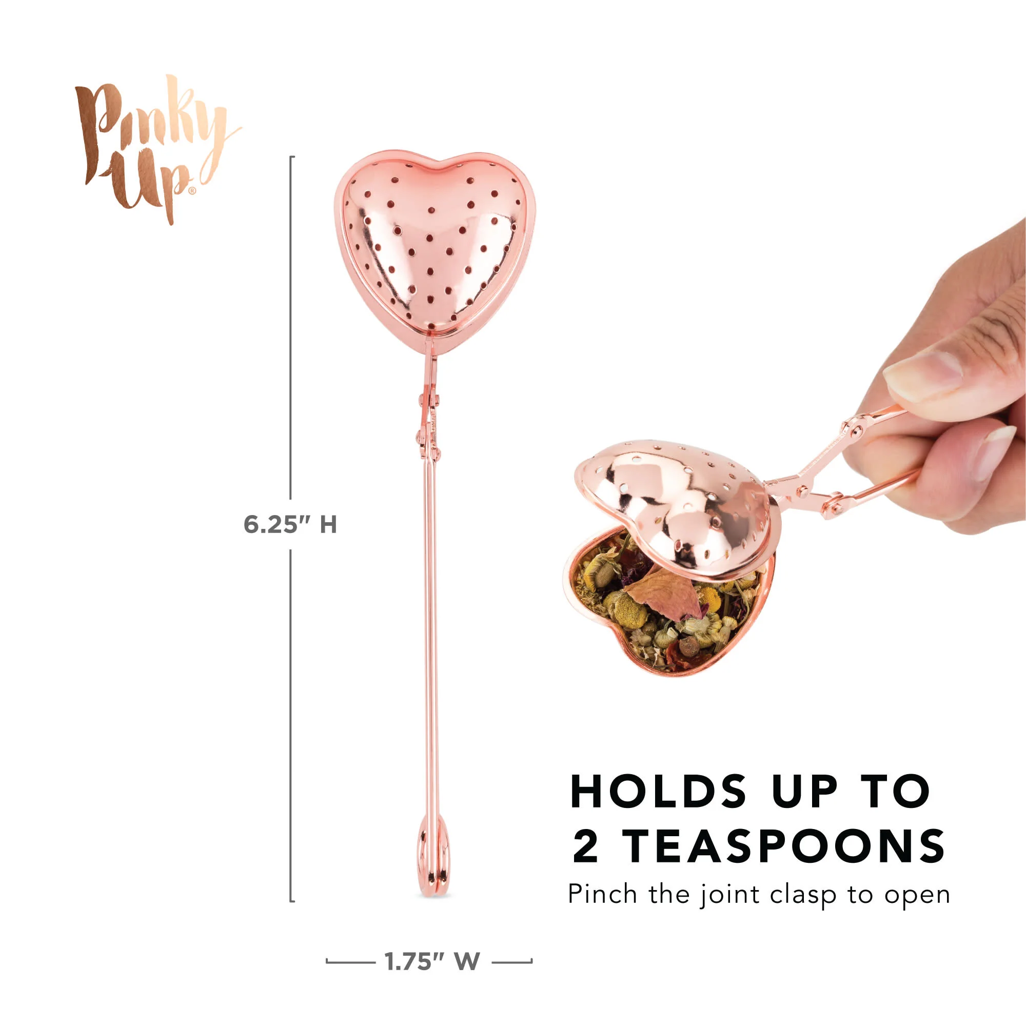 Heart Tea Infuser in Rose Gold - Image 7