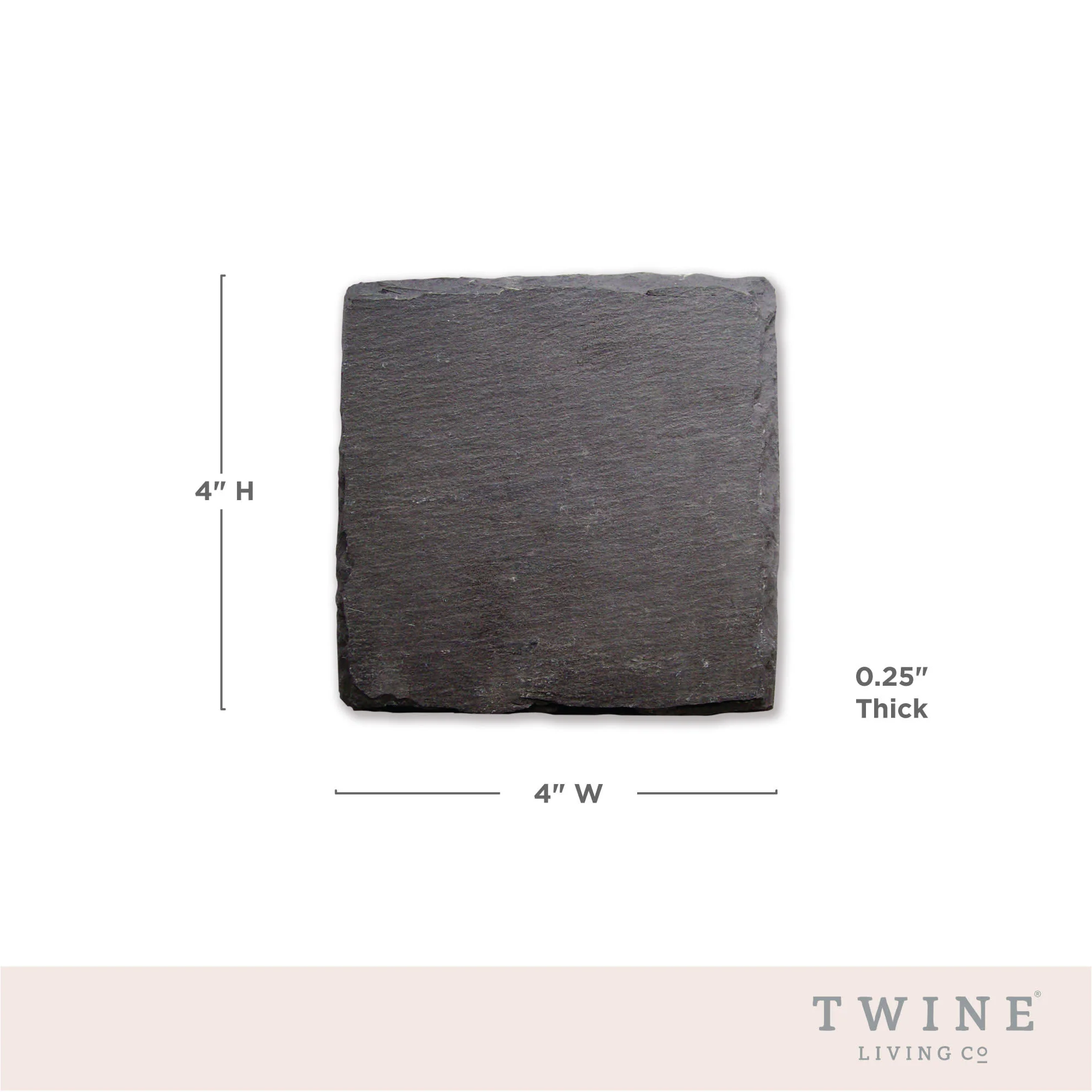 Square Slate Coasters, Set of 4 - Image 8