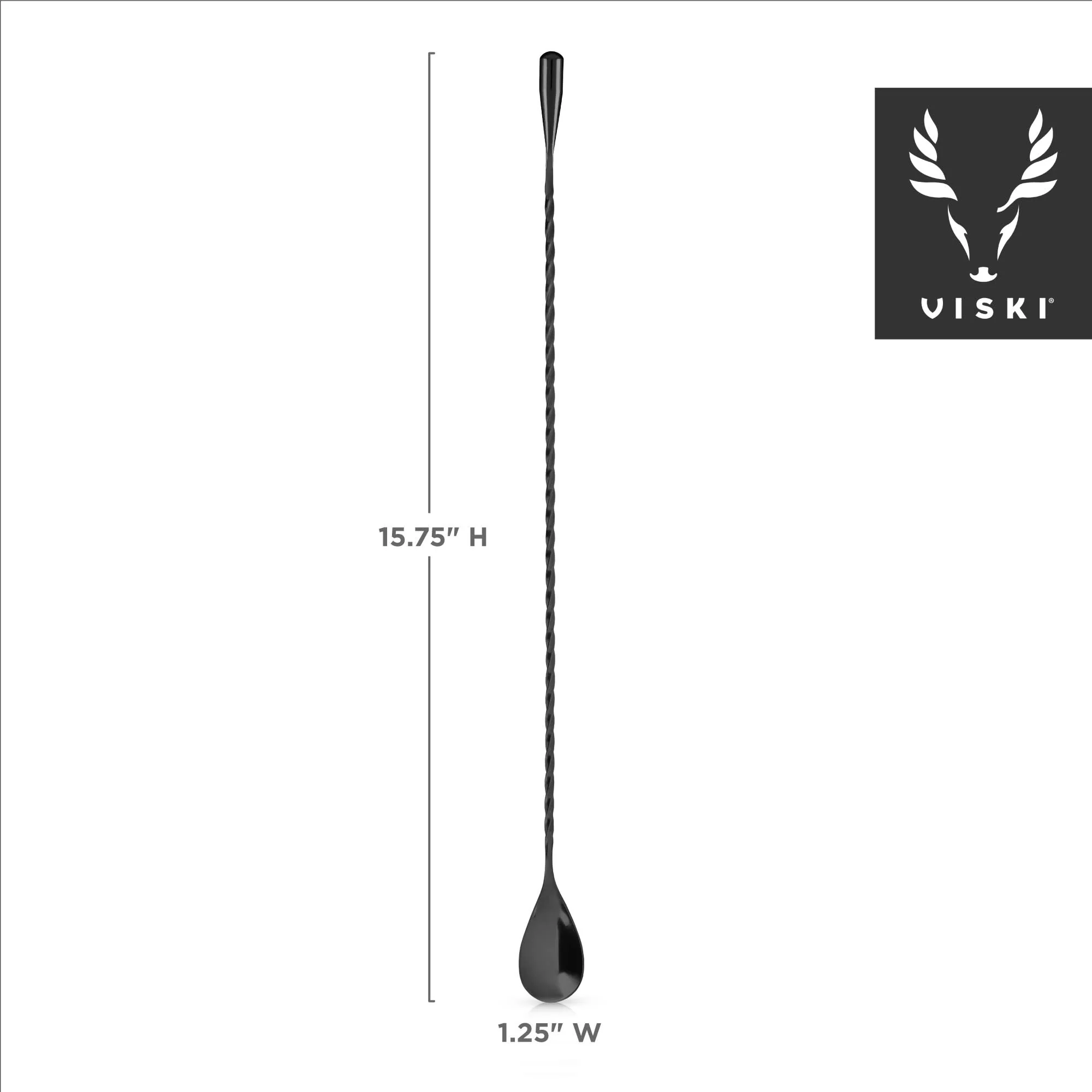 Warren Weighted Bar Spoon in Gunmetal - Image 8