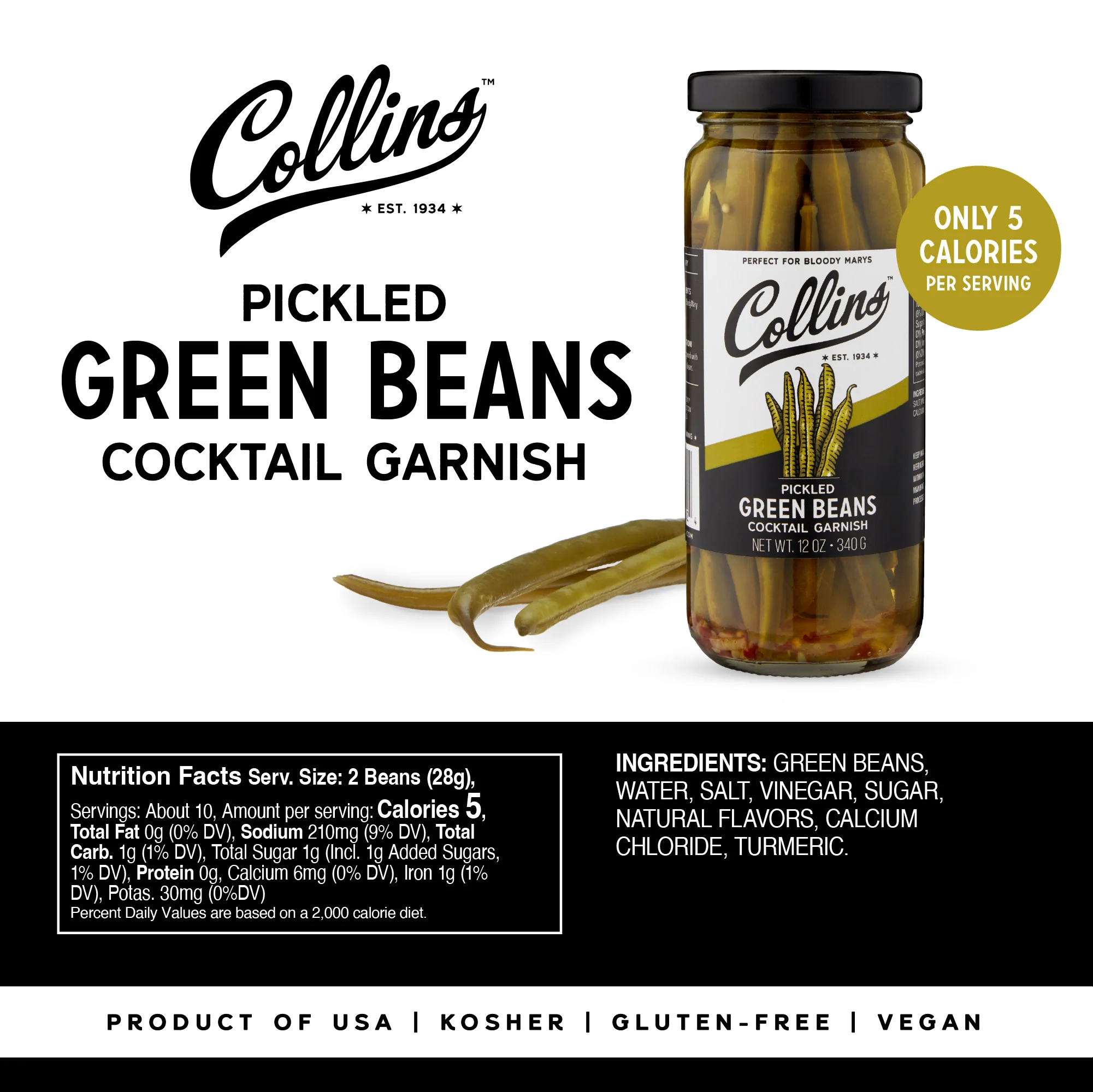 Pickled Green Beans, 12 oz - Image 4