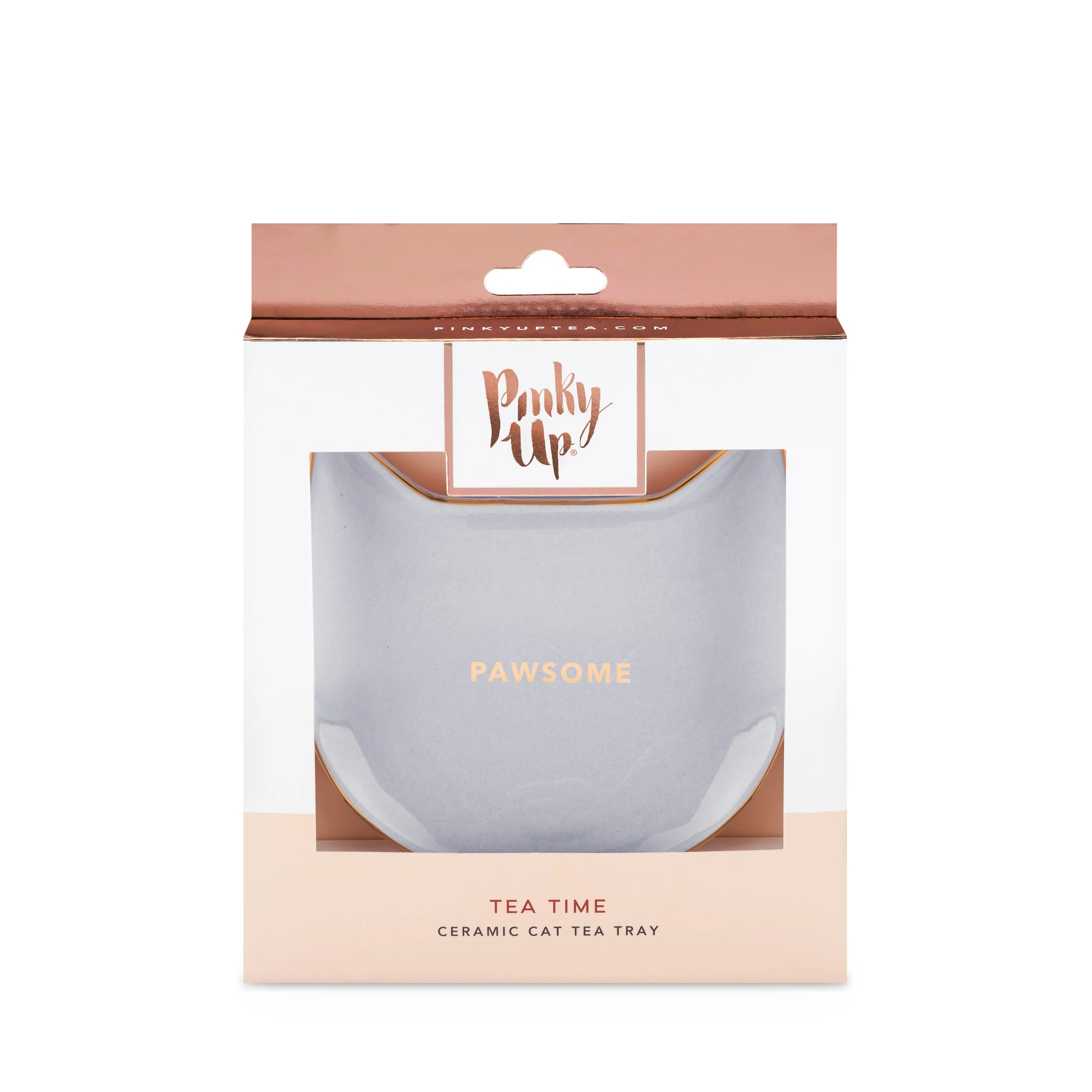 Pawsome Ceramic Tea Tray in Gray - Image 2