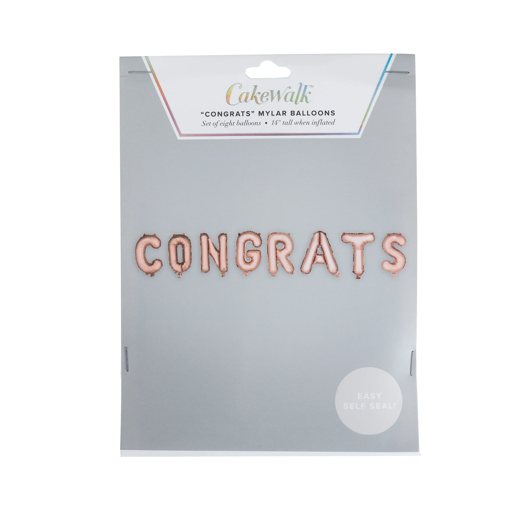 CONGRATS Mylar Balloon in Rose Gold - Image 2