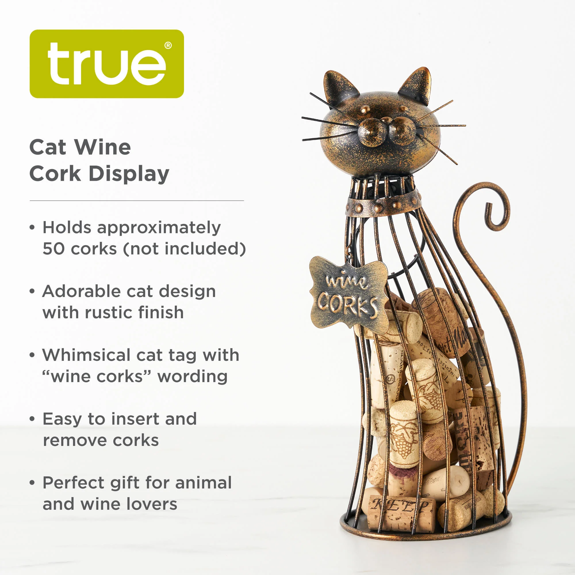 Meow Cat Cork Holder Display - Image 5