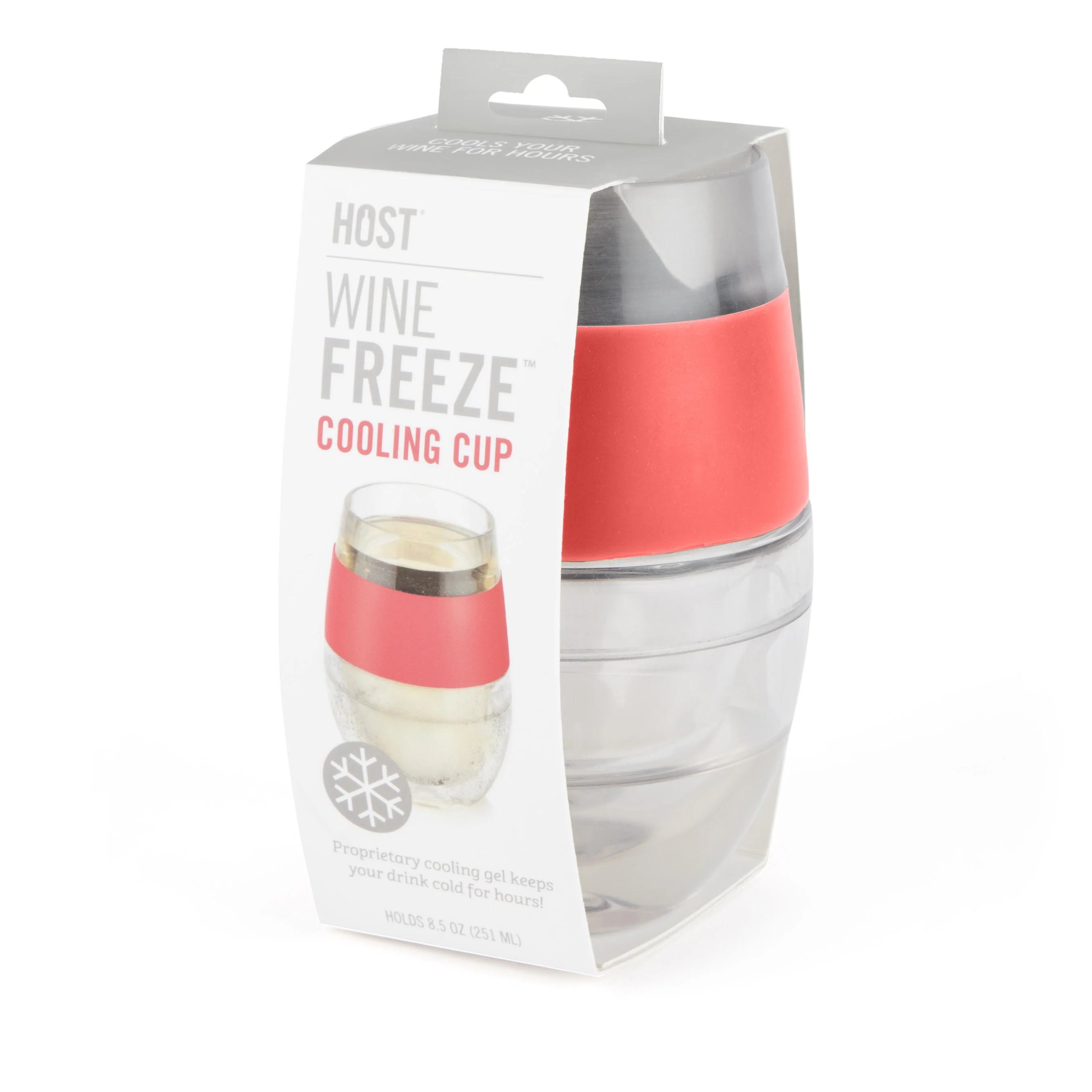 Wine FREEZE Cooling Cup in Coral - Image 2