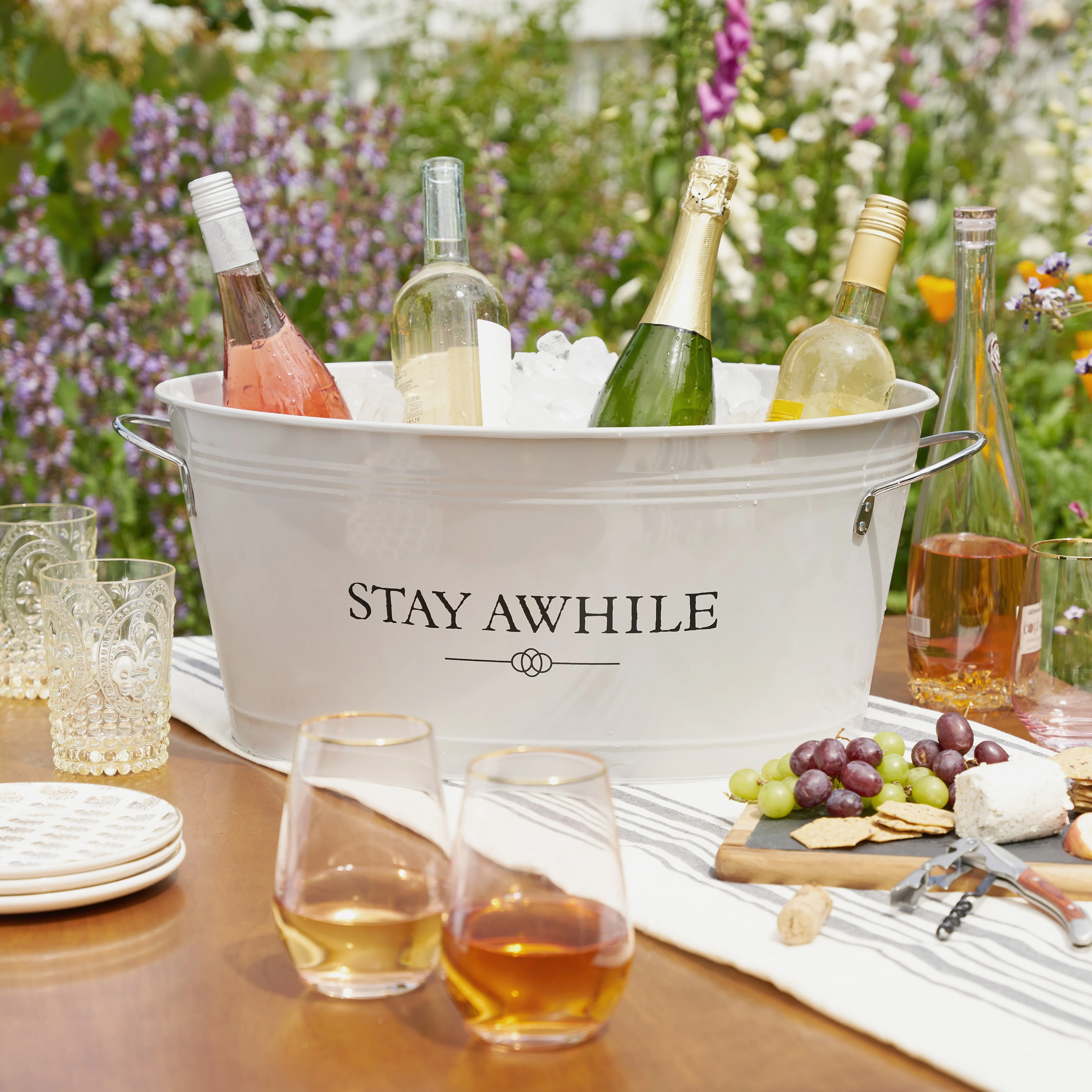 Stay Awhile Metal Beverage Tub - Image 5