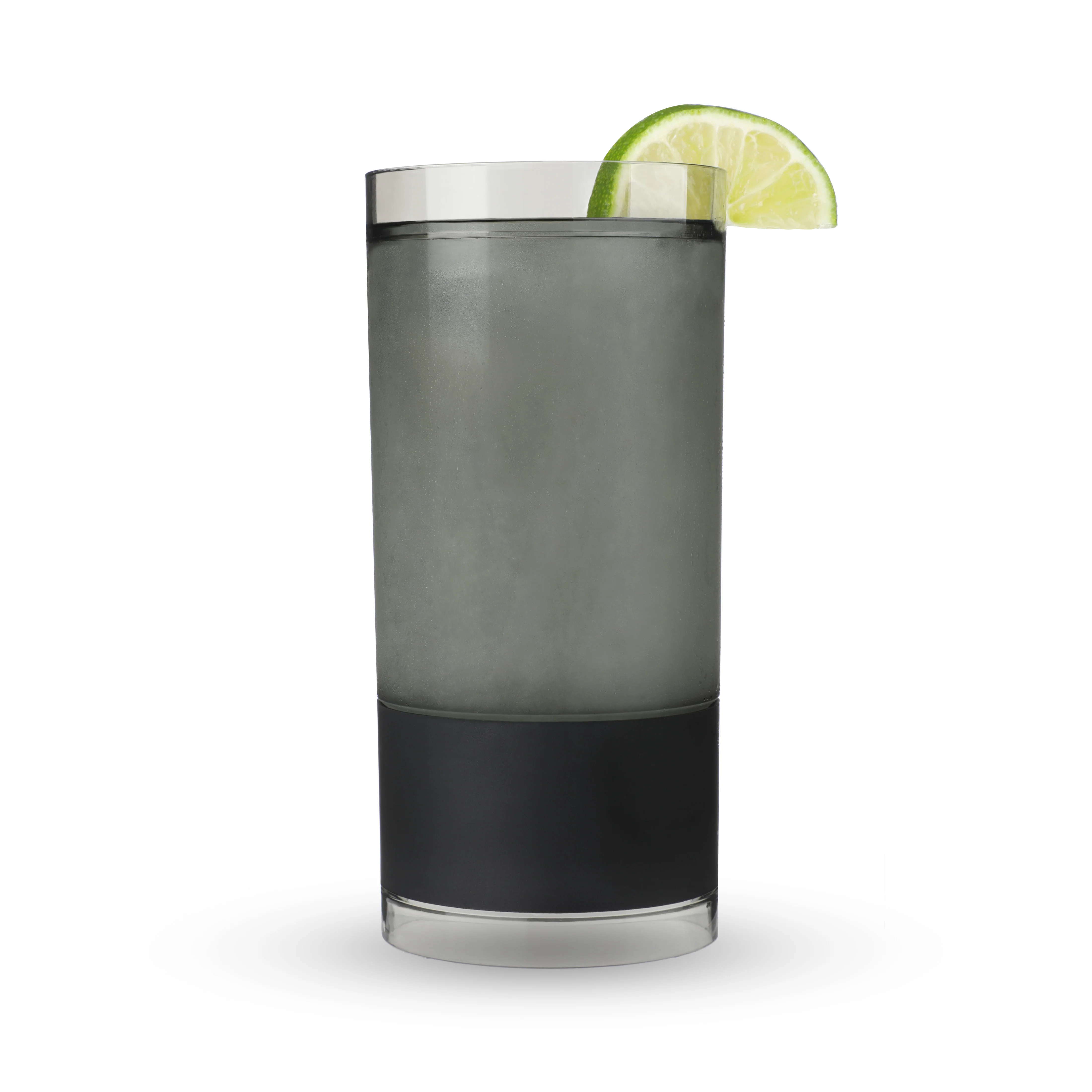 Highball FREEZE Cooling Cup in Tinted Gray, Set of 2 - Image 3