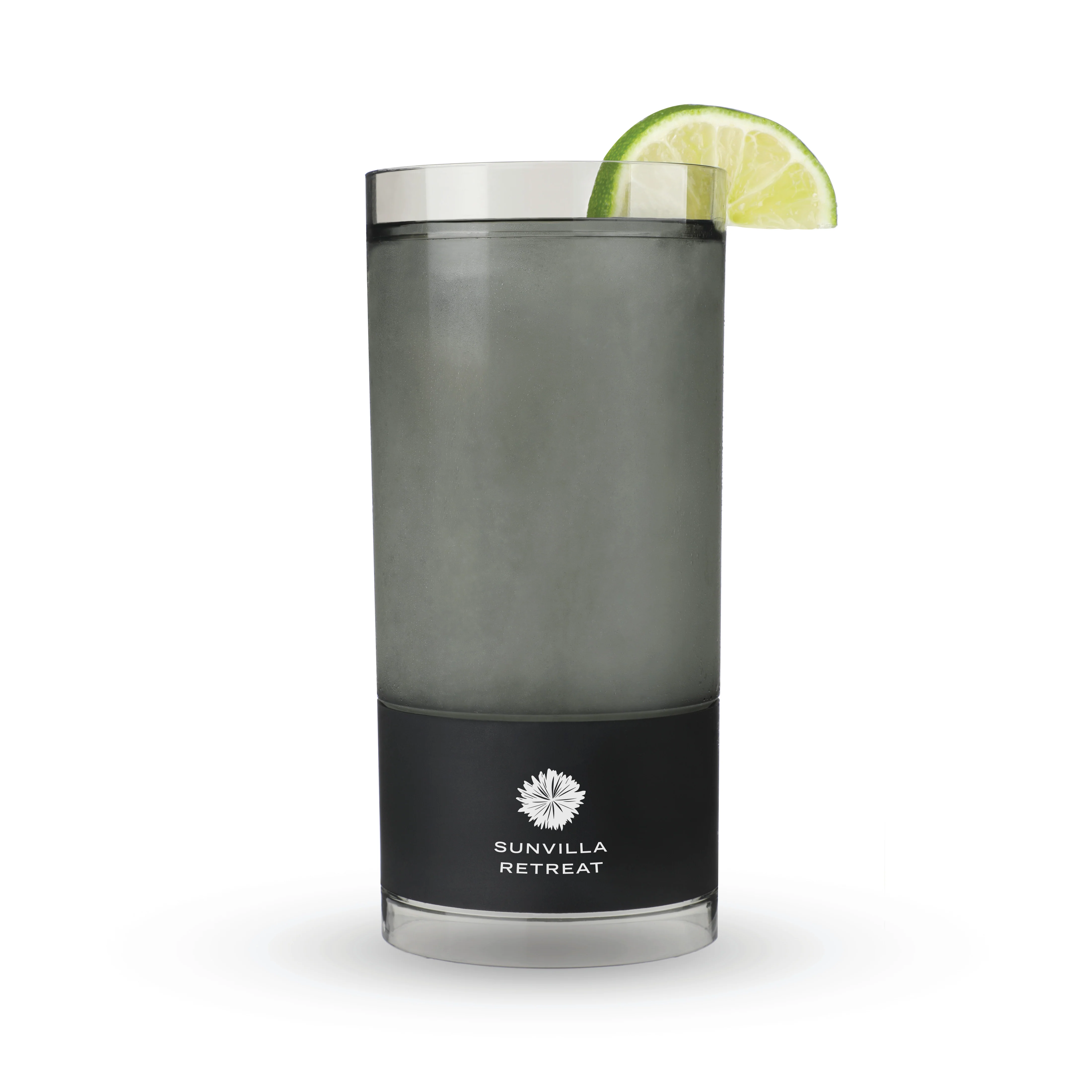 Highball FREEZE Cooling Cup in Tinted Gray, Set of 2 - Image 4