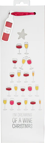 Wine Christmas Single Bottle Wine Bag - Image 2