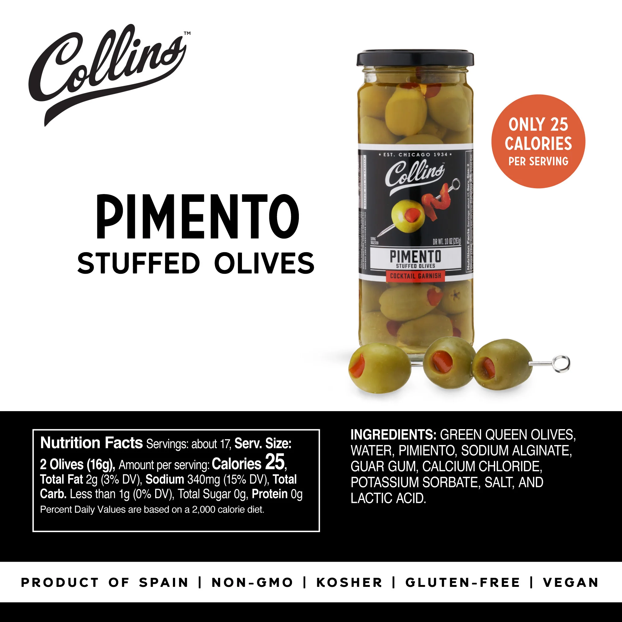 Colossal Pimento Olives, 10 oz - Image 5
