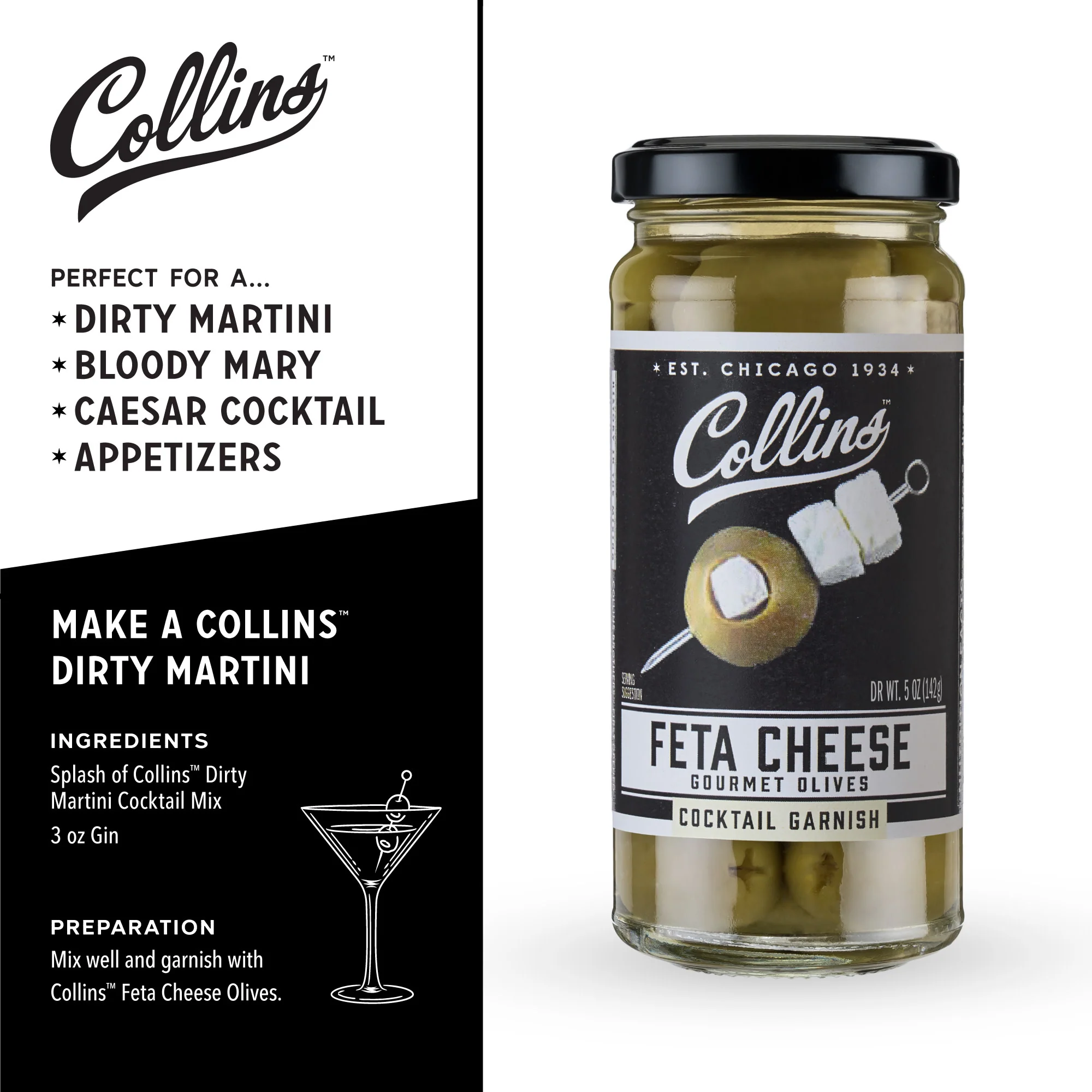 Feta Stuffed Olives, 5 oz - Image 4
