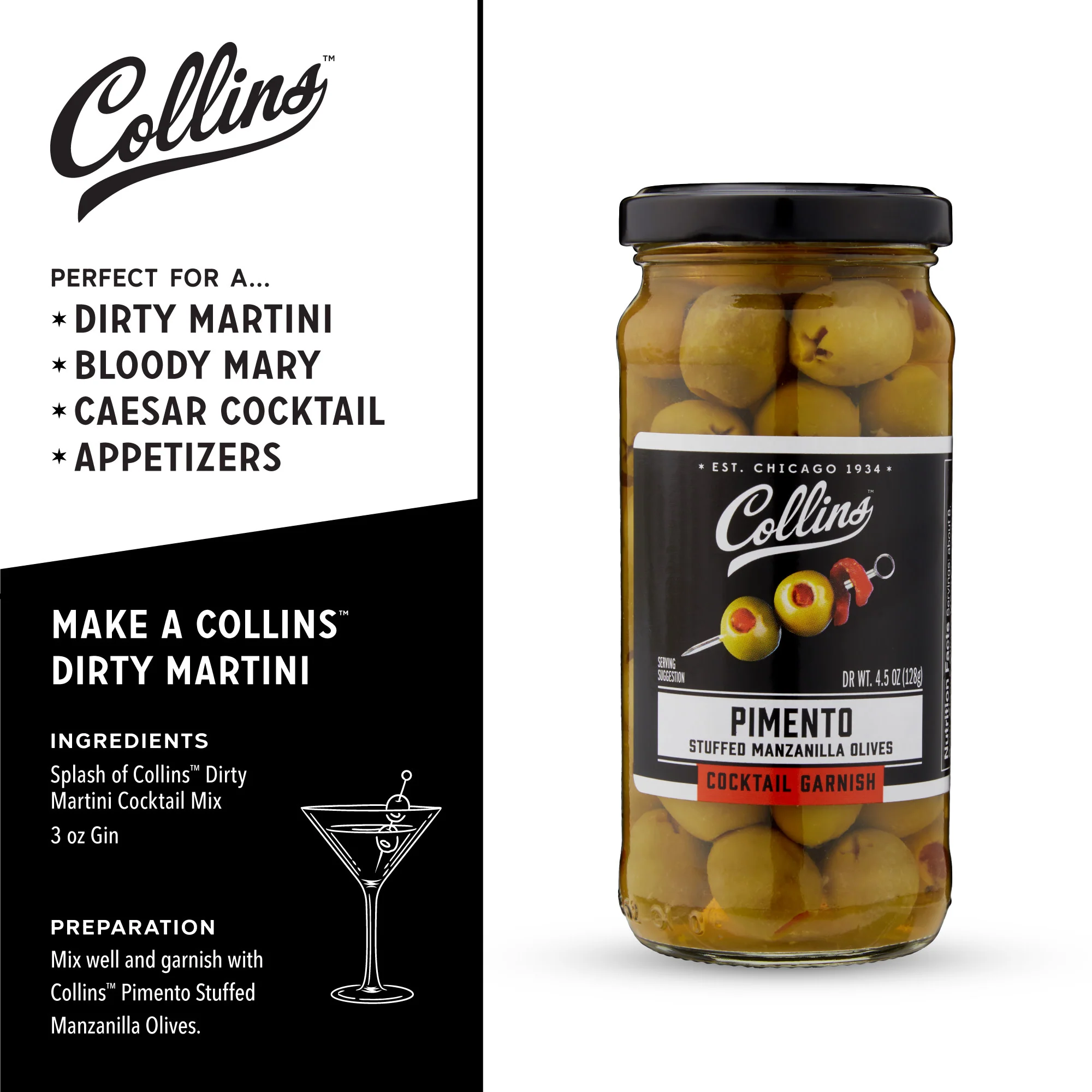 Manzanilla Pimento Stuffed Olives, 5 oz - Image 5