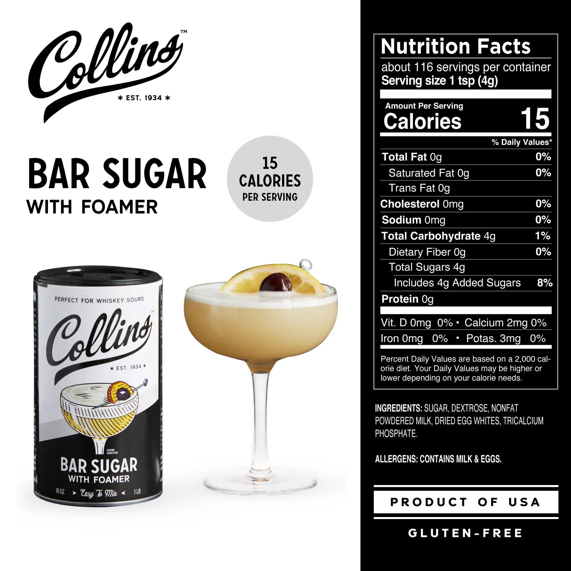 Bar Sugar with Foamer, 16 oz - Image 4